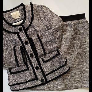Kate Spade Metallic Tweed Jacket and Skirt